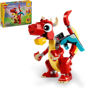 Bloques Lego Creator 3 En 1: DRAGÓN ROJO