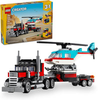 LEGO CREATOR 3 EN 1 - CAMIÓN PLATAFORMA CON HELICOPTERO