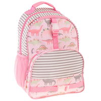 MOCHILA INFANTIL ESCOLAR STEPHEN JOSEPH 40 cm - DINO ROSA